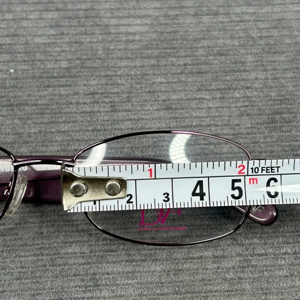 Diane von Furstenberg DVF8040 513 Purple Oval Y2k Eyeglasses Frames 52-16-135